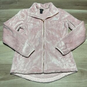 The North Face Osito Fleece Jacket Womens XS Pale Pink Full Zip Soft Warm Coat